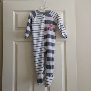 I Love My Mom footie pajamas